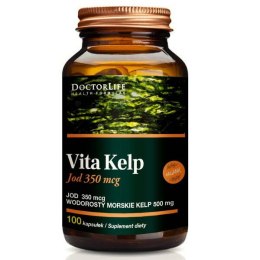 Doctor Life Vita Kelp Organic 500mg organiczny jod suplement diety 100 kapsułek (P1)