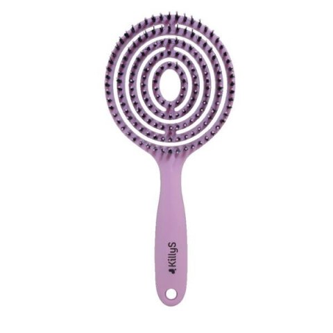 KillyS Ovalo Flexi Hair Brush owalna szczotka do włosów Pudrowy Róż (P1)