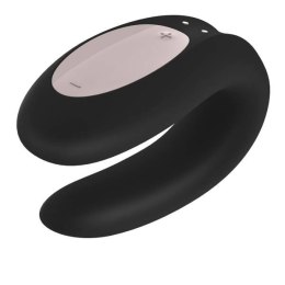 Satisfyer Double Joy Partner Vibrator wibrator dla par sterowany aplikacją Black (P1)