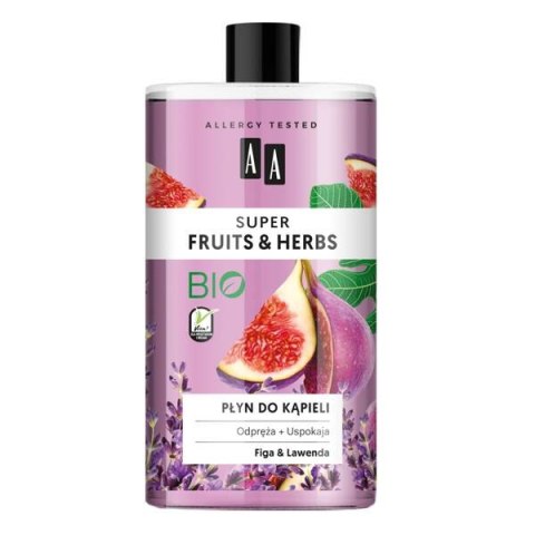 AA Super Fruits Herbs płyn do kąpieli Figa i Lawenda 750ml (P1)