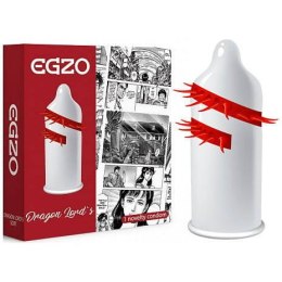 EGZO Dragon Lord's prezerwatywa z pieszczącymi kolcami Soft 1szt. (P1)