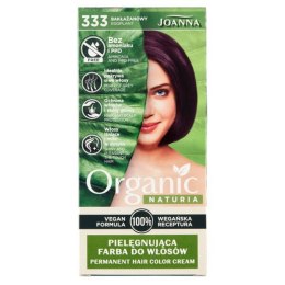 Joanna Naturia Organic pielęgnująca farba do włosów 333 Bakłażanowy (P1)