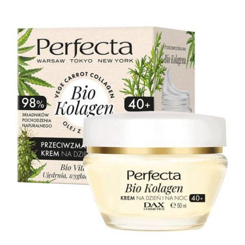 Perfecta Bio Kolagen 40+ przeciwzmarszczkowy krem na dzień i na noc 50ml (P1)