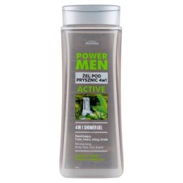 Joanna Power Men żel pod prysznic dla mężczyzn 4w1 Active konopie i witamina PP 300ml (P1)