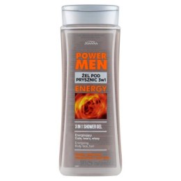 Joanna Power Men żel pod prysznic dla mężczyzn Czarny Pieprz i Guarana 300ml (P1)