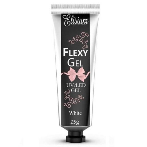 Elisium Flexy Gel żel do przedłużania paznokci White 25g (P1)