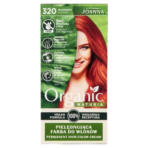 Joanna Naturia Organic pielęgnująca farba do włosów 320 Płomienny (P1)