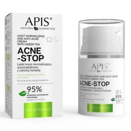 APIS ACNE-STOP Lekki krem antytrądzikowy zielona herbata 50 ml